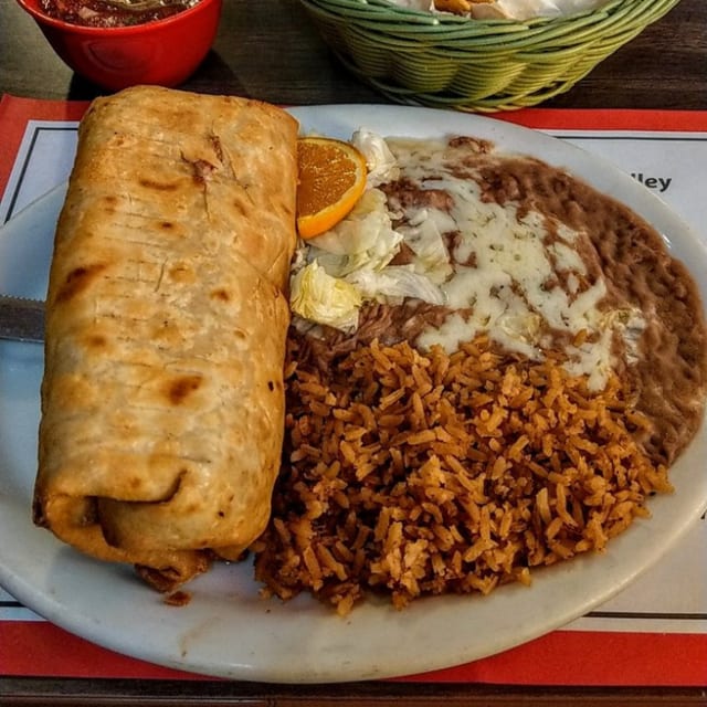 15. Chimichanga Combination Plato.