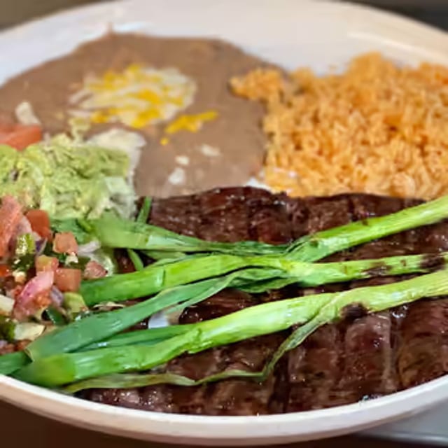 14. Carne Asada Combination Plato.